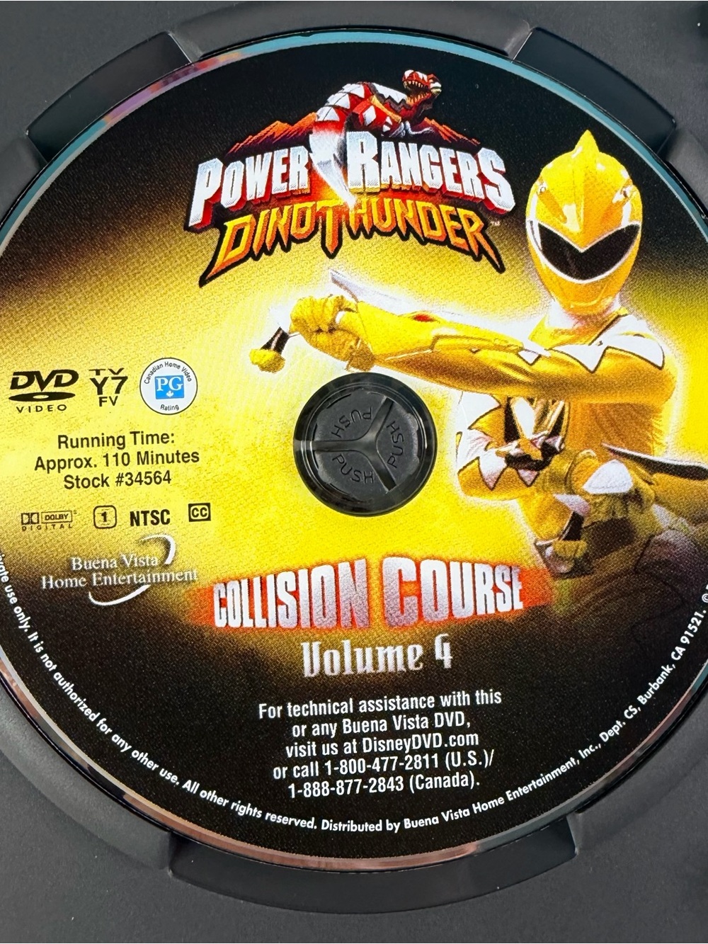 Power Rangers DINOTHUNDER: Collision Course Vol. 4 Tested Working Excellent Cond - Picture 4 of 5